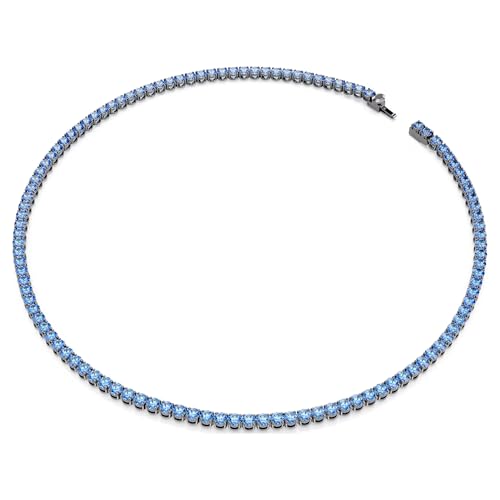 Collier Tennis Matrix Swarovski bleu, le bijou idéal pour illuminer vos soirées