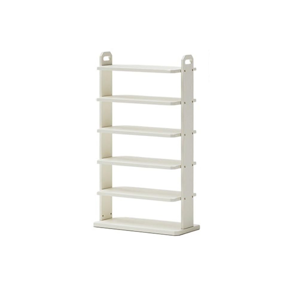 Étagère à chaussures à 3 niveaux multifonction en bois compact pour entrée et salon