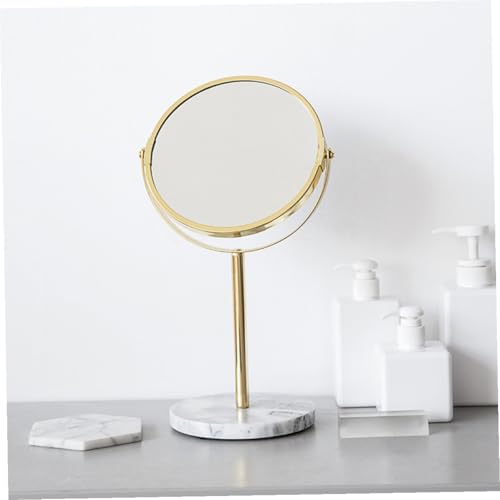 Miroir de maquillage gris et doré VICASKY, miroir de bureau usage domestique