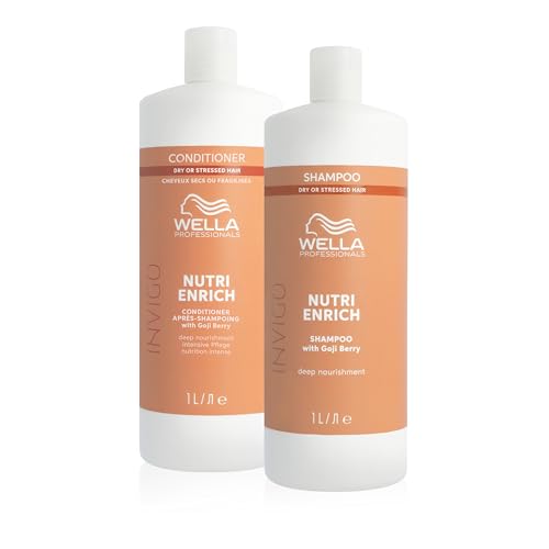 Wella Professionals | Pack Invigo Nutri Enrich |Nutrición e Hidratación Profunda | Champú (1L) + Acondicionador (1L)