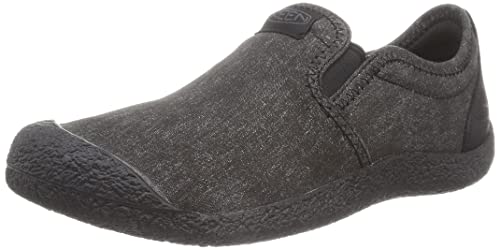 Keen Men's Howser Canvas Casual Comfortable Slip On Slipper, Black/Black, 10 #TOP26