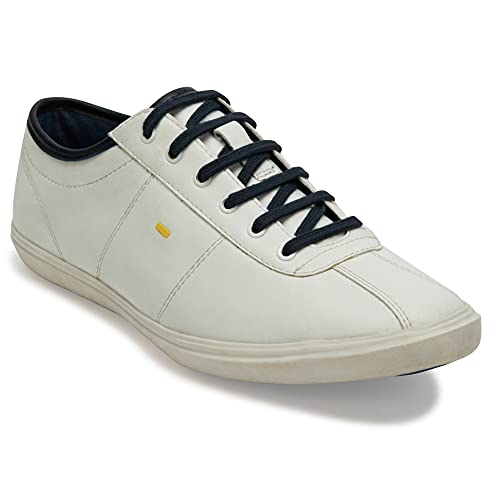 Image of ID White Man Leather Casual Shoe