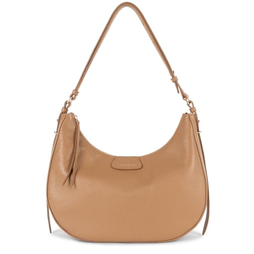 Grand Sac hobo Lancaster Dune camel : le charme intemporel d'un cuir de vachette d'exception