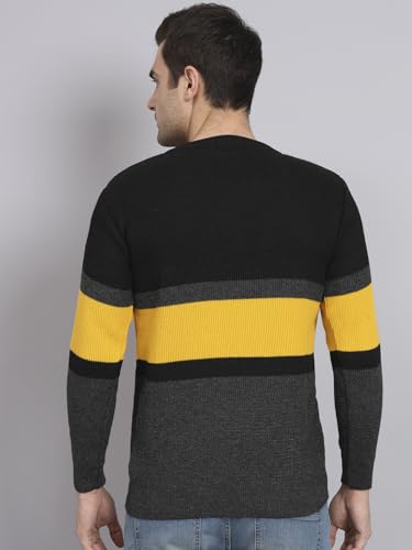Image of eWools winterwear Men's Woolen Striped Cardigan Sweaters