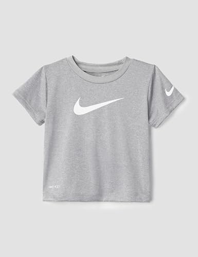 Image of Nike Baby Dri-FIT Swoosh Logo T-Shirt and Mesh Shorts 2-Piece Outfit Set