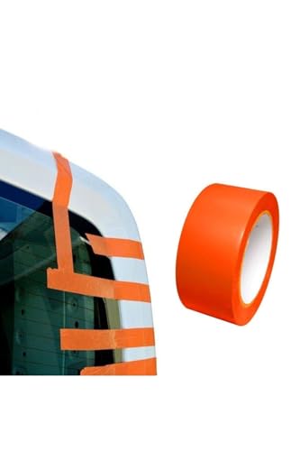 Turuncu Oto Cam Bantı Kopmayan iz Bırakmaz Bant 33metre Cam Montaj Bandı Çok Amaçlı Esnek Pvc Bant