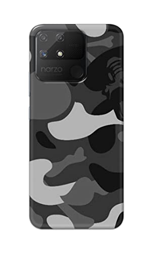 Image of Printed Hard Back Cover Case for Realme Narzo 50A Back Cover (Army Pattern) -1302