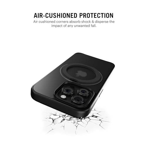 Image of DailyObjects Polycarbonate Case for iPhone 14 Pro Max Compatible with Mag-Safe Wireless Charging,Halo 2.0 with Rotatable Stand Slim Shockproof Back Cover