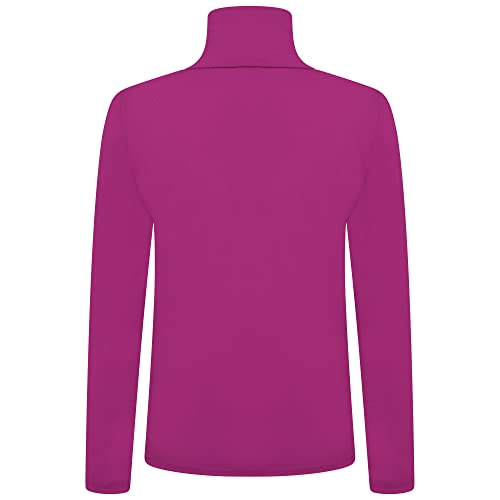 Image of Loxdonz Girls Long Sleeve Turtleneck Tee Shirt Kids Casual High Neck Tops T-Shirts | Youth Size 3-14