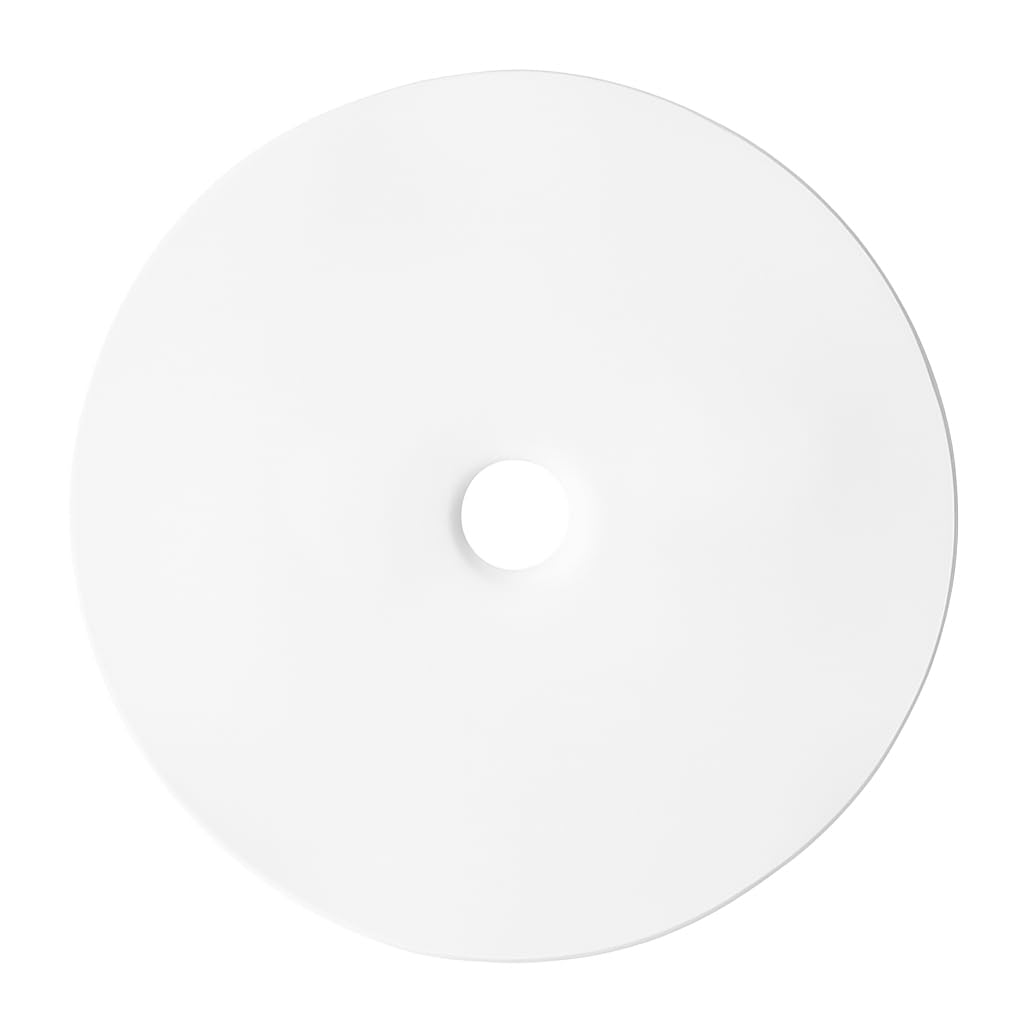 trust4care 8-Pack White Large Backplates Rosette Washers of Bifold Closet Cabinet Door Knob, 2-1/3" Circle Back Plates for Bi-Fold Doorknobs Handles Pulls, Thick Round Disc Sheet