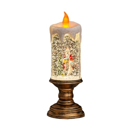 Lampe LED portable boule à neige pour fête de Noël - 4