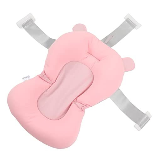 Image of Baby Bath Seat Cushion, Floating Bath Support Mat Foldable Adjustable Infant Bath Supporter Newborn Bathtub Seat Cushion Nonslip Baby Bathtub Mat Baby Tub Pillow for 0‑12 Months