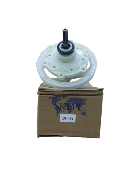 Gear Box with Pulley Suitable for Videocon/Godrej Semi-Automatic Washing Machines, Knurling/Round Shaft, (XD-033 LYD)-image-12