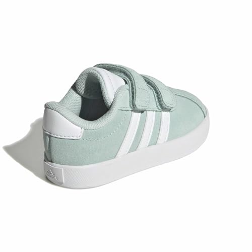 Image of adidas Boys Vl Court 3.0 Slip On Sneakers Shoes Casual - Pink, White