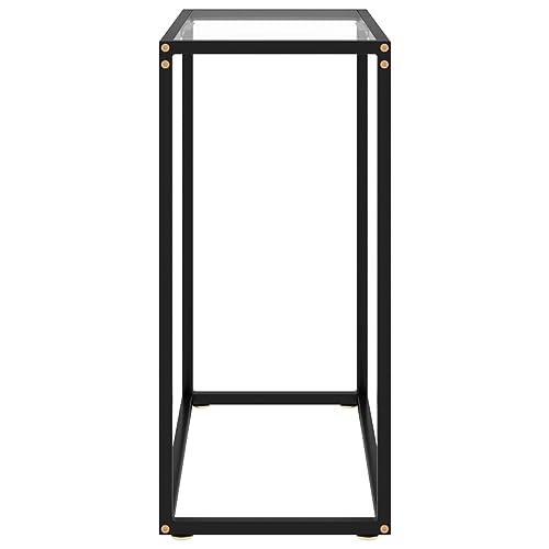 Consola transparente de cristal para decorar tu entrada y optimizar el espacio del sofá 4