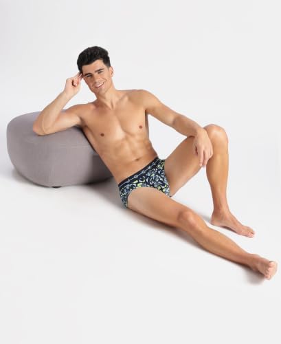 Image of Jockey NY01 Men Super Combed Cotton Elastane Stretch Printed Brief