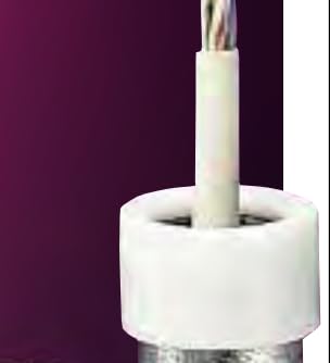 Electrical EMT Bushing, Bang On Bushing, Non-Metallic, Fits Securely, UL Listed (25, 4 Inch)