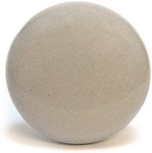 Painted Light Grey Ceramic Cupboard Door Knob. 37mm grey rounded handle is ideal for decorating your furniture doors. Supplied with screw that suits doors up to 21mm. Timeless grey colour suits all décor styles - Image 4