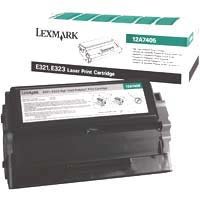 Cartouche toner noir Lexmark E321N original 12A7400 pour impression de 3000 pages