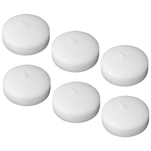 HOOTNEE 6pcs Floating Candles Unscented Wax Candles for Weddings Parties and Romantic Dinners for Centerpieces and Home Decor