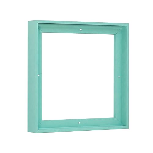 Pixy Canvas Floater Frame 37x37 for 1-1/2 (1.5) inch Deep Canvas Paintings/Canvas Prints/Wood Canvas Panels/Wall Art/Wall Decor/Home Decor/Artwork (Lucite Green, 37 x 37 inch, Square)