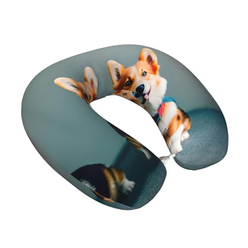 Almohada cuello poliéster negro diseño ergonómico miniatura 2
