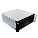 UNYKAch Caja Rack Mount UK 4329 Chasis 19″ IPC 4U con Fondo 485 mm, Conexión USB 3.0 y USB Tipo C, 1 Bahía ODD, 3 Bahías para Dispositivo de 5,25”, 4 Bahías de 3,5” y 1 Bahía para 2,5"