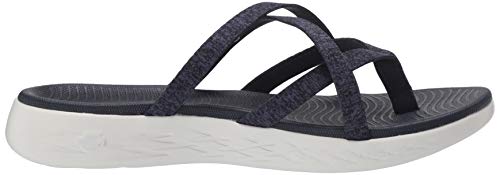 Skechers Women's On The Go 600 - Dainty Sandal, Navy, 11 Medium Us #TOP5