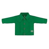 Creative Knitwear College Baby NCAA Officially Licensed Denim Jacket Long Sleeve Snap Buttons - Marshall Thundering Herd Embroidered Logo - Kelly Green - 2T