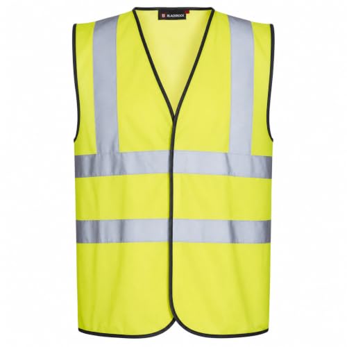 Blackrock Yellow Hi Vis Vest High Vis Vests Hi-Vis Jackets High Visibility Safety Vest Reflective Hivisible PPE Hi Viz Security Vests Workwear Work Cycling Mens Womens