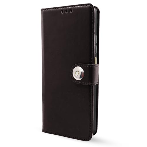 Image of Pikkme Oppo A38 4G / Oppo A18 4G Flip Cover Leather Finish | Wallet Stand and Shock Proof | Inside TPU with Card Pockets | Complete Protection Button Flip Case (Coffee)
