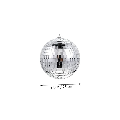 Bola espejada de 25 cm para colgar, decoración reflectante para fiestas, Navidad y celebraciones miniatura 2