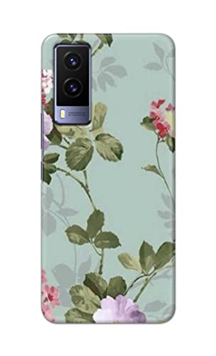 Image of Printed Hard Back Cover Case for Vivo V21e 5G Back Cover (Floral Painting) -702
