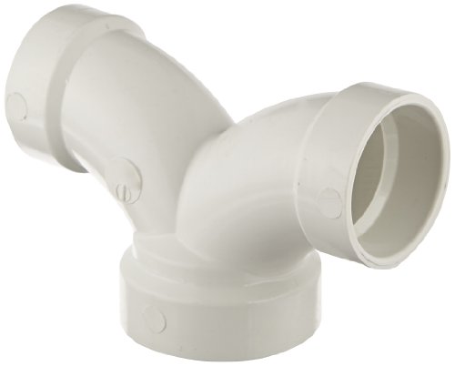 Spears P327 Series PVC DWV Pipe Fitting, 1/4 Bend, Tee, 2" x 1-1/2" x 1-1/2" Hub Spears P327 Series PVC DWV Pipe Fitting, 1/4 Bend, Tee, 2" x 1-1/2" x 1-1/2" Hub