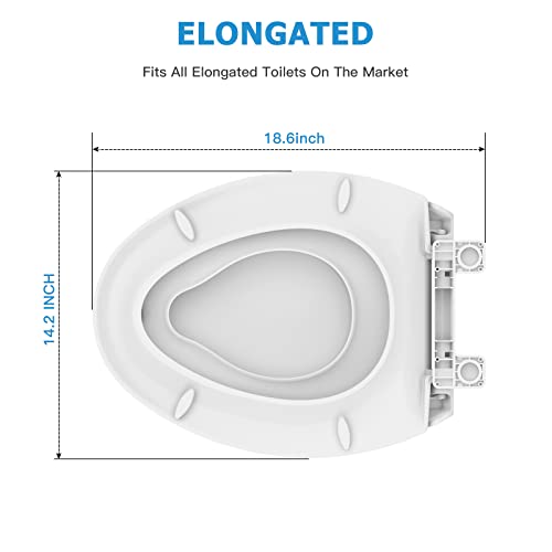 Hosslly PHO_0VP6OQUI Elongated Toilet Seat With Built In Potty Training Seat, Potty Training Toilet Seat For Toddlers thumb #3