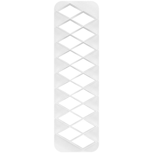 PME Geometric MultiCutter for Cake Design - Diamond, Large Size, 1.25-Inch, White - Image 2