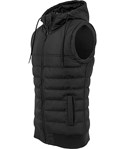 Chaleco burbuja COOZO para hombre en color negro acolchado con cremallera frontal 3