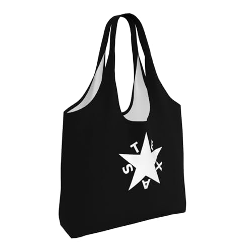 Texas De Zavala Flag Canvas Tote Bags Women'S Bag2