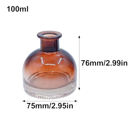 Set de 4 frascos difusores de vidrio recargables 100ml miniatura 2