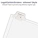 Avery 01705 Allstate-Style Divider, Side Tabs 101-125, Letter Size, White, 25/ST