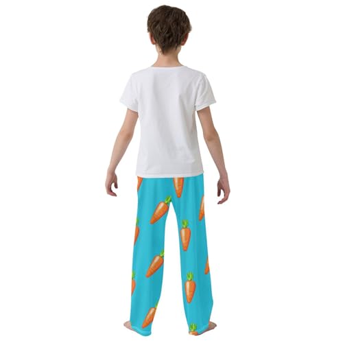 Pajama Bottoms, Pajamas Pant Cartoon Carrots Lounge Wear Casual Blue Sleep Long Pants Soft Pjs Sleepwear3