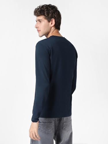 Image of Urbano Fashion Men's Printed Full Sleeve Slim Fit Cotton T-Shirt