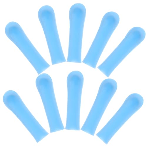 FOMIYES 10pcs Ear Cleaning Spoon Covers Soft Silicone Ear Spoon Sleeves for Reusable and Comfortable