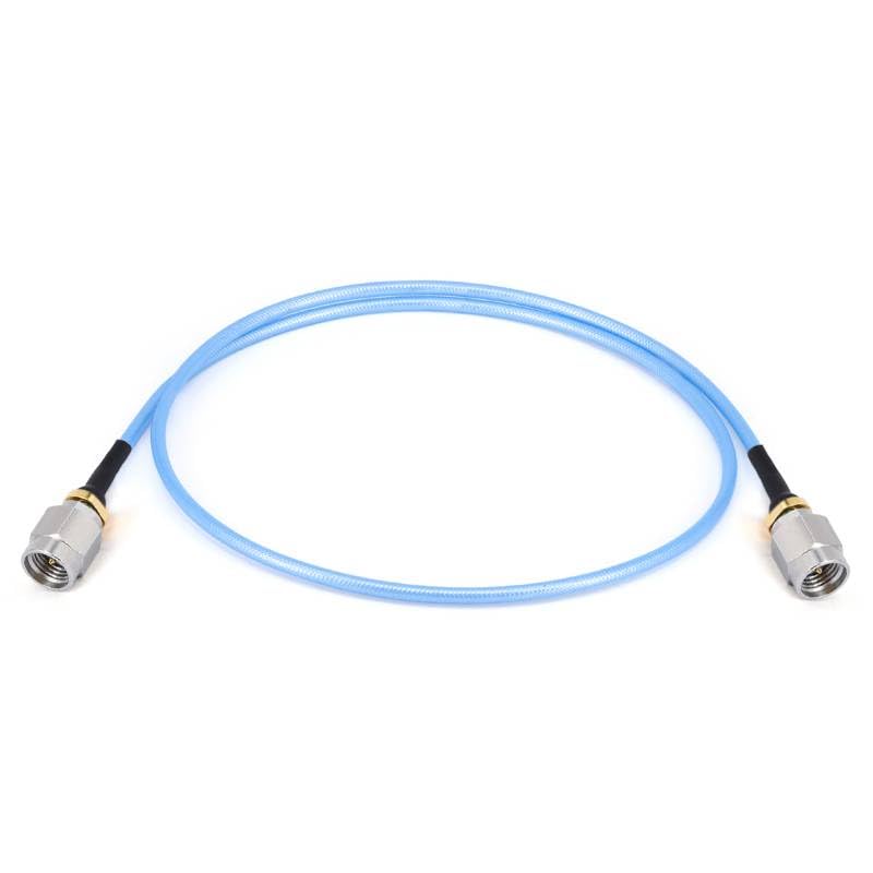 RF Coxial Cable Assembly, 2.92mm Male to Male, .086" Semi-Flexible Coax, FEP Jacket, DC-40GHz (250 mm)