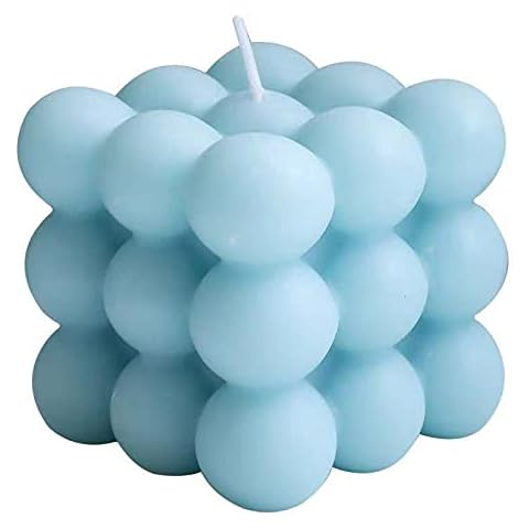 Bubble Candle with Wild Bluebell Scent Cover