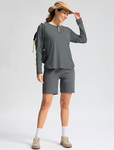 Image of Women's Sun Shirts UPF 50+ Long Sleeve UV Protection Shirt Lightweight Quick Dry Workout Hiking Tops for Women
