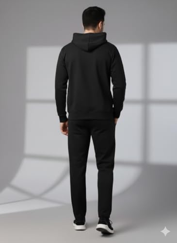 Image of Mack Jonney Solid Track Suit for men | Co-ord Set | Warm Fleece Tracksuit Set | Full Sleeve Hoodie