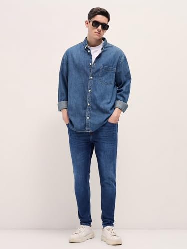 Image of THE BEAR HOUSE Men's Cotton Skinny Fit Jeans