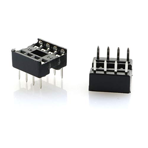 Tegg 8 Pin Ic Socket 60 Pcs 8 Pin Dip Ic Socket Adaptor Solder Type #TOP1