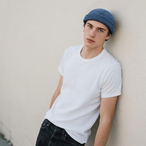 Clape Tie Dye Docker Harbour Hat Rolled Cuff Brimless Watch Cap Beanie Sailor Cap